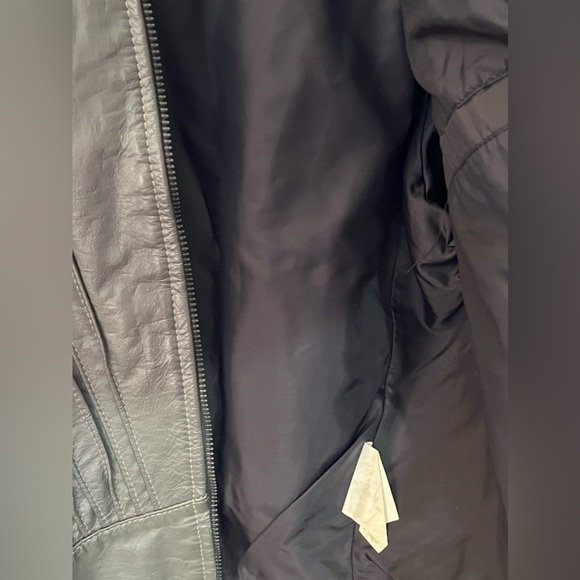 Vintage 80’s Headbanger Grey Leather Jacket of Your Dreams - Picture 12 of 13